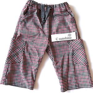ZARA KIDS  Plaid Cargo Pants - Red, Black & White